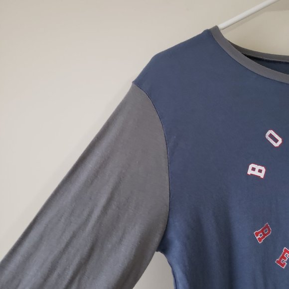 Boston Red Sox Women's Size Medium 3/4 Sleeve T Shirt MLB Blue NWT - Picture 4 of 11
